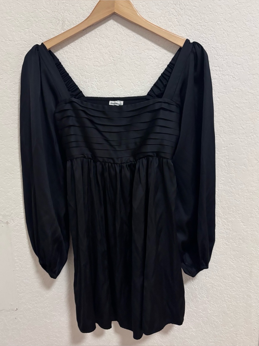 Abercrombie & Fitch Emerson satin babydoll mini dress - Picture 2 of 8